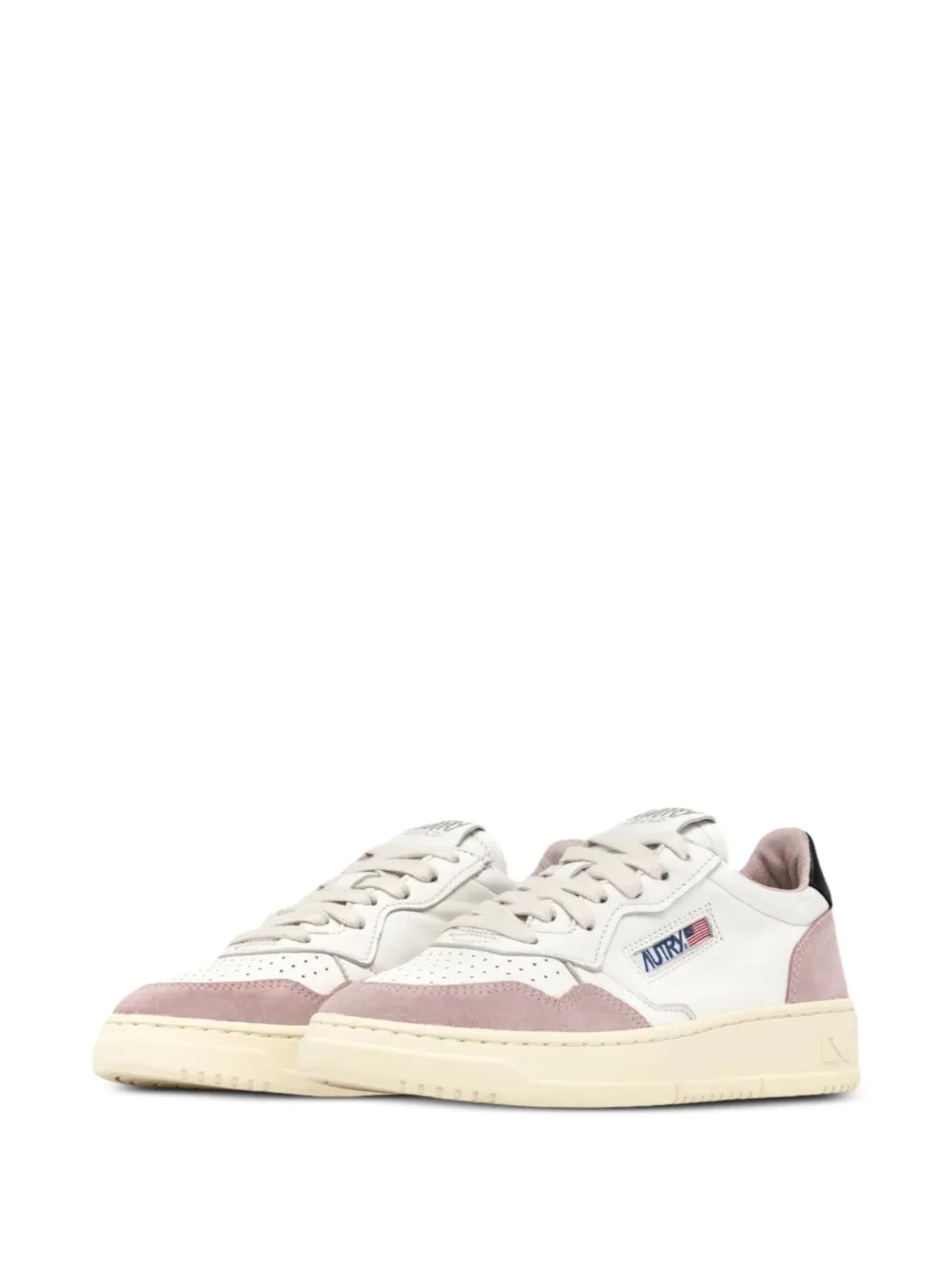 Autry Medalist Low "White Powder Pink Black" sneakers