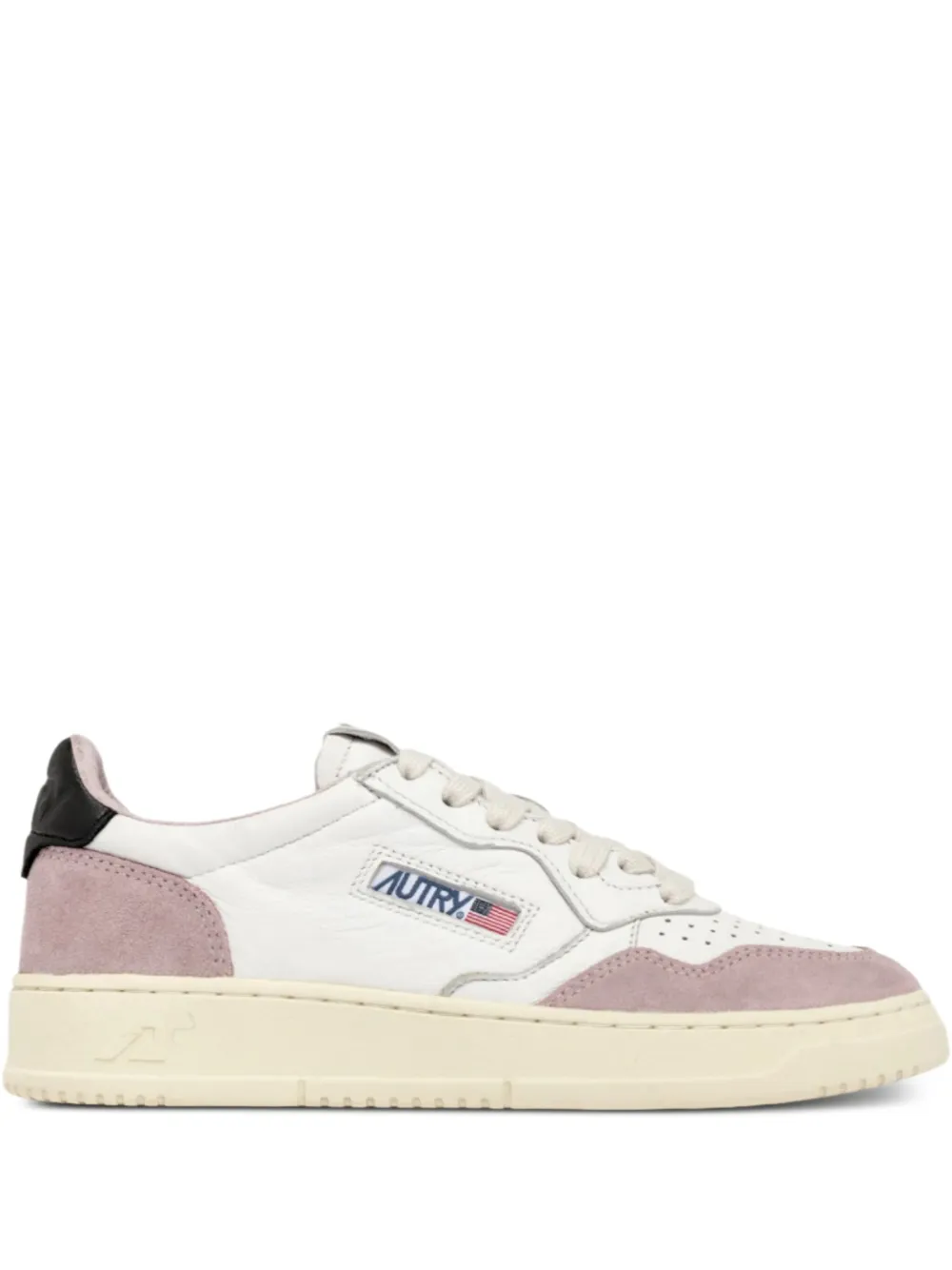 Autry Medalist Low "White Powder Pink Black" sneakers