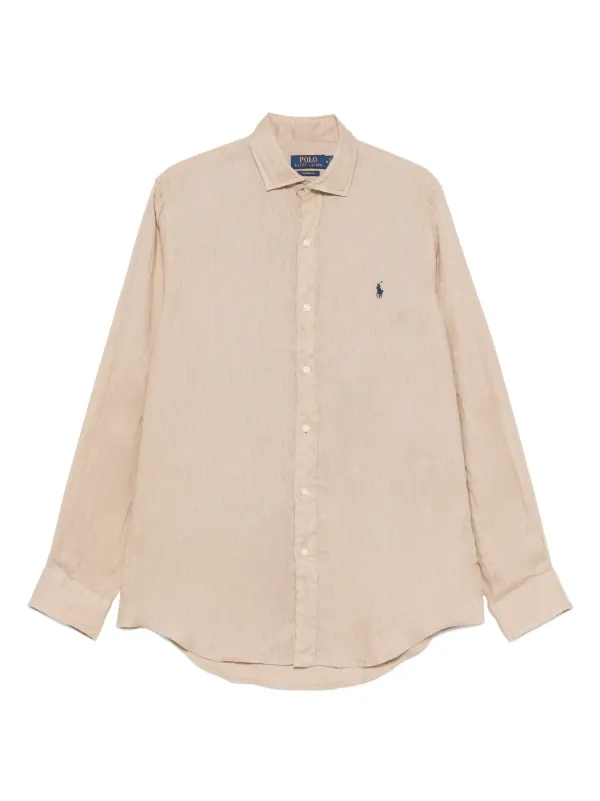 Polo Ralph Lauren リネンシャツ | ブラウン | FARFETCH JP
