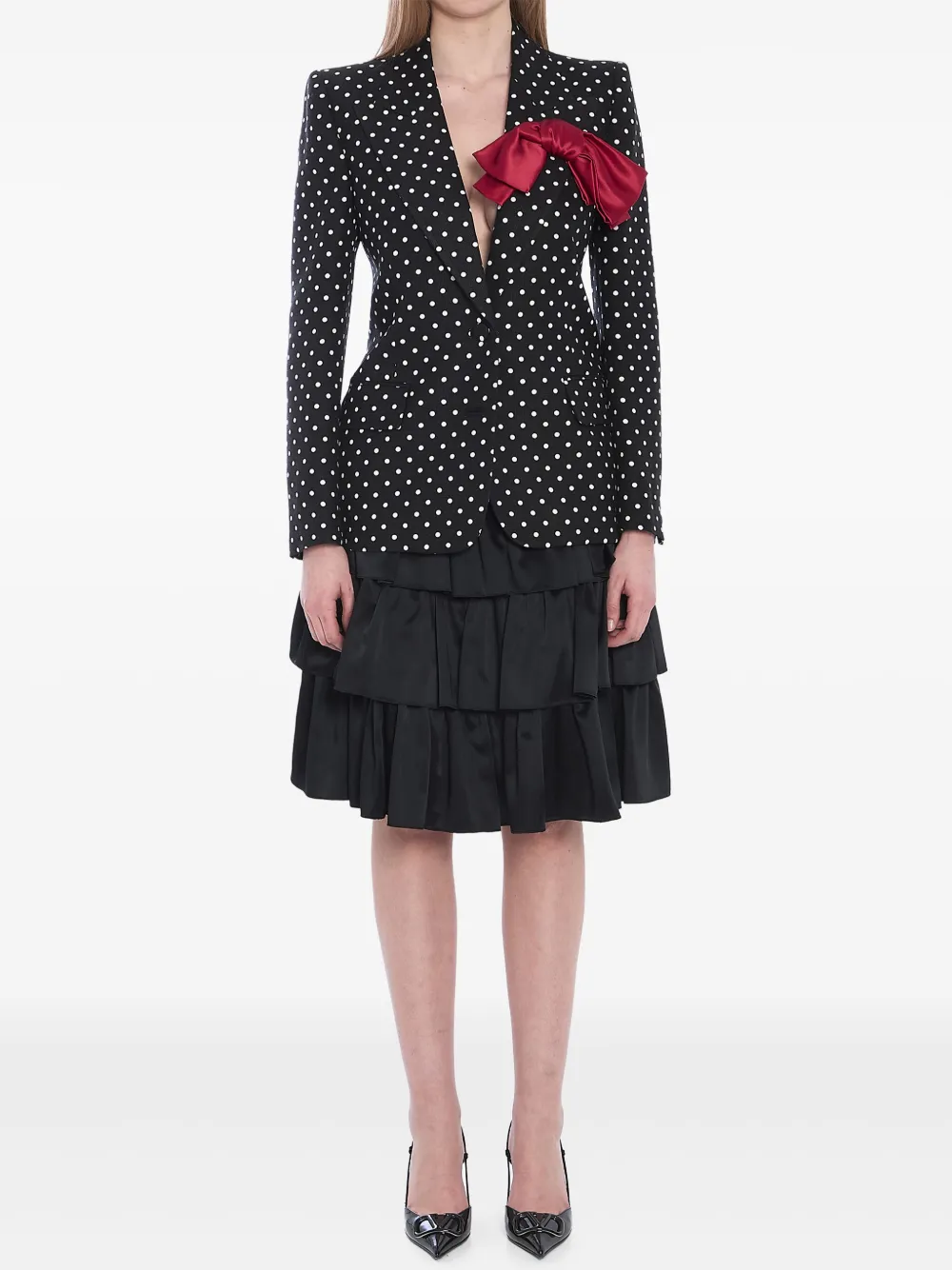 Valentino Garavani Women Printed Supergran Blazer In Black