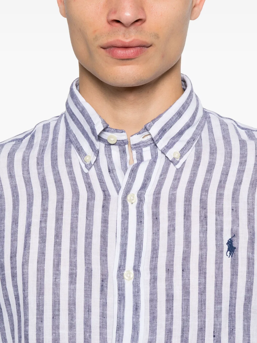Polo Ralph Lauren Linnen overhemd Blauw