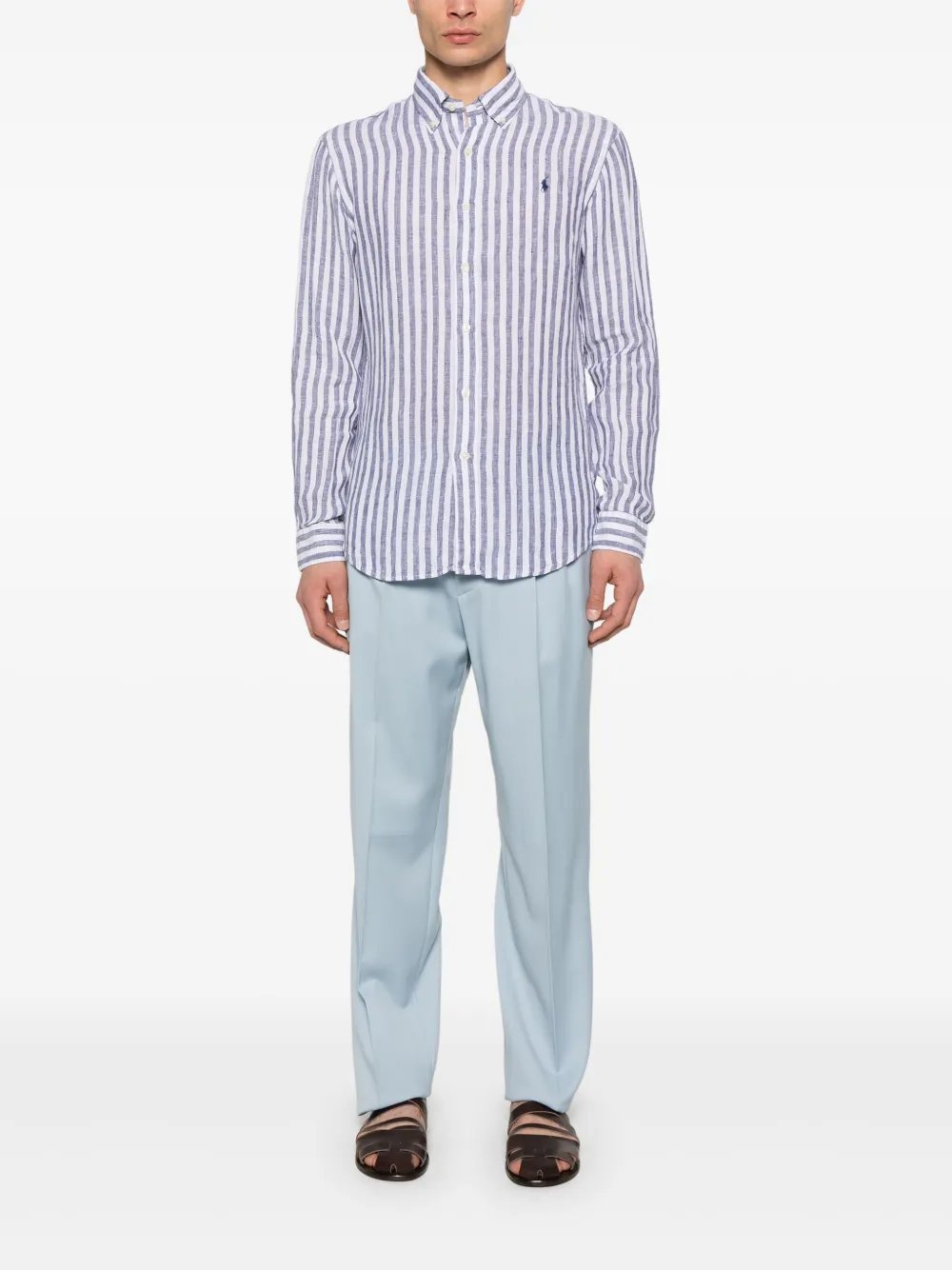 Polo Ralph Lauren Linnen overhemd Blauw