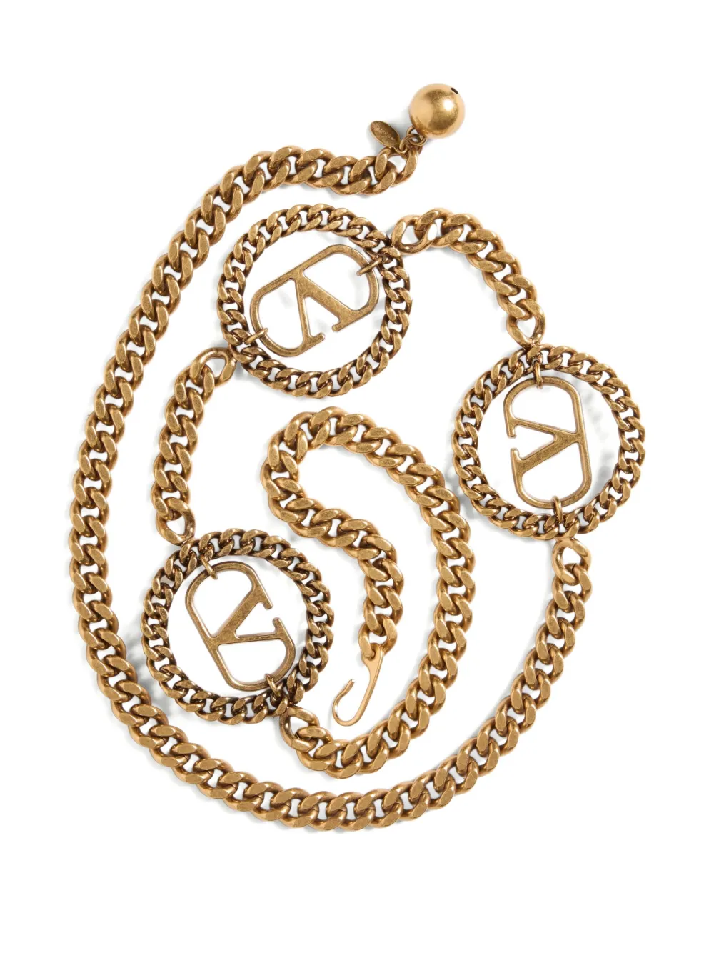 Valentino Garavani VLogo kettingriem Goud