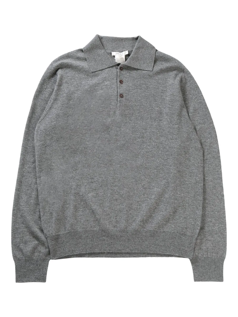 The Row cashmere polo shirt Grijs
