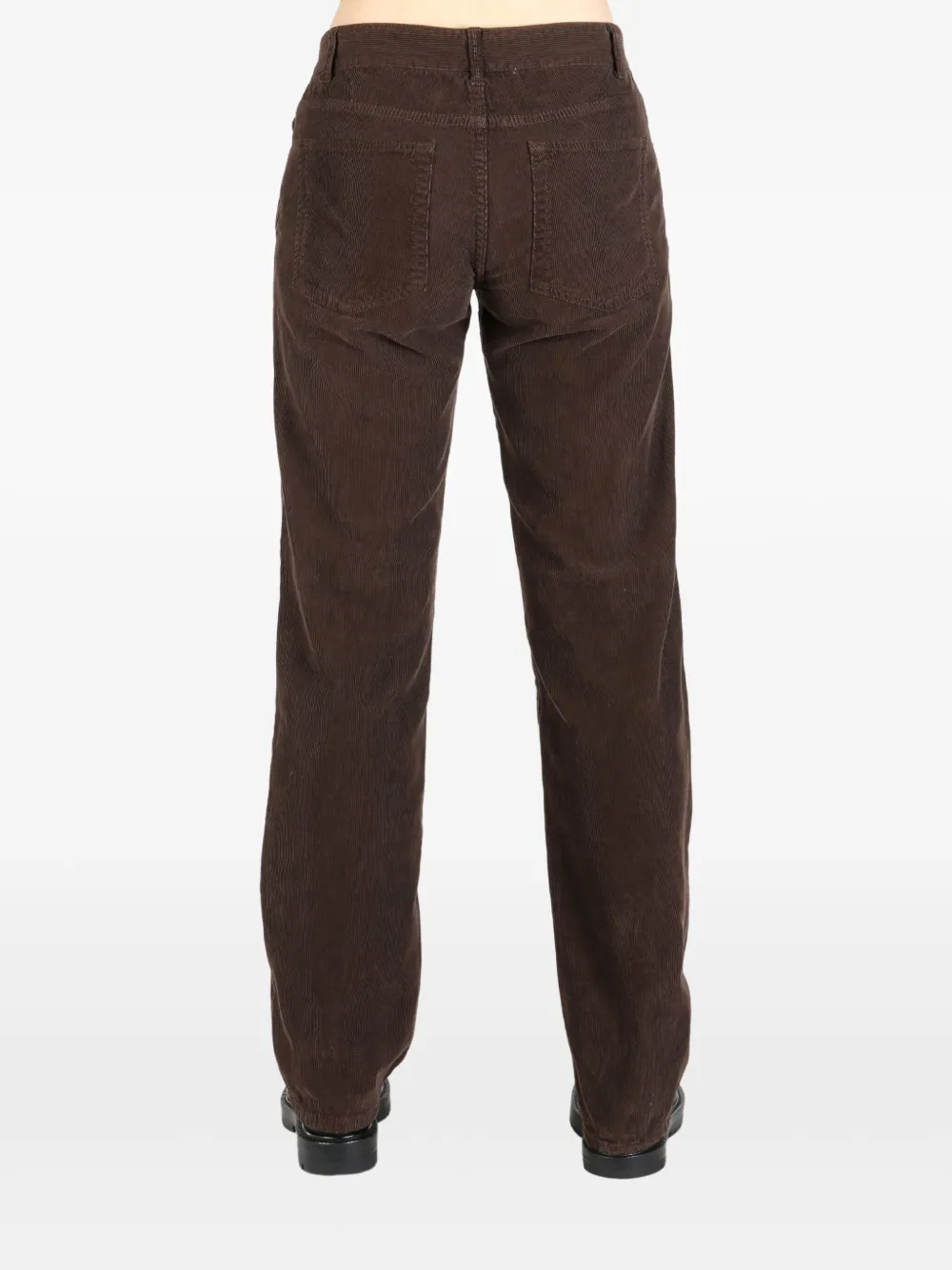 The Row fine ribbed trousers Bruin