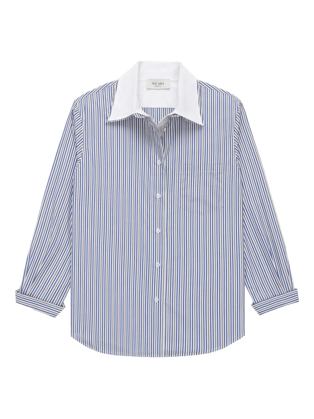 WE-AR4 striped shirt - Blu