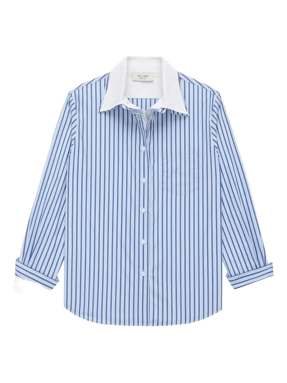 WE-AR4 striped shirt - Blue