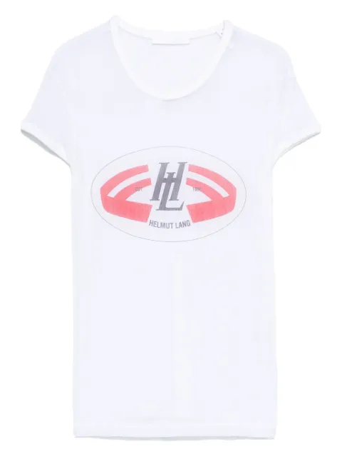 Helmut Lang playera con logo estampado
