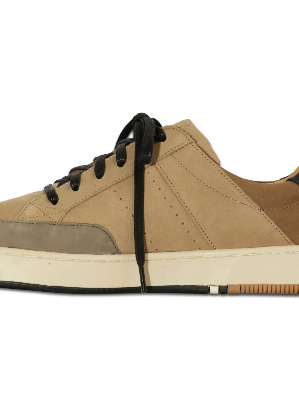Osklen suede contrasting-panel sneakers Neutrals