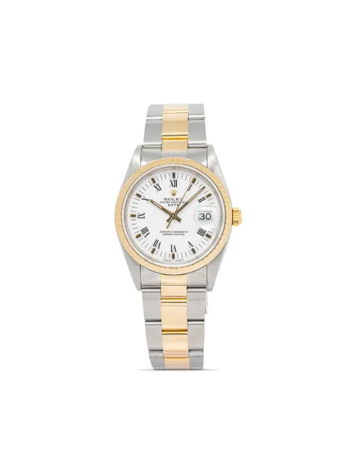 Montre Date 34 mm pre-owned - Rolex - Modalova