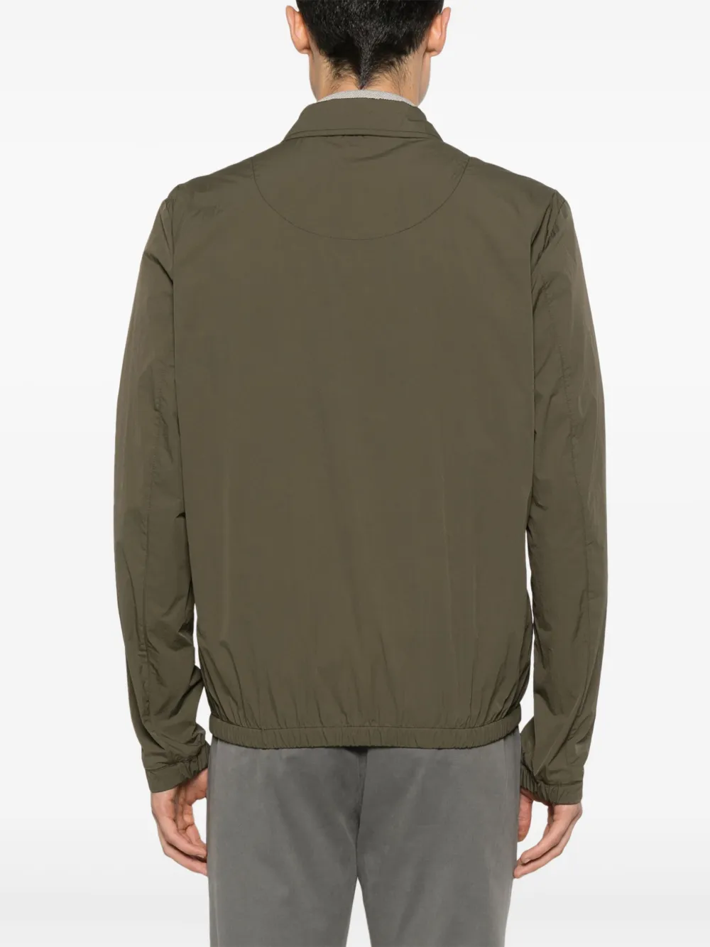 Herno Shirtjack met klassieke kraag Groen