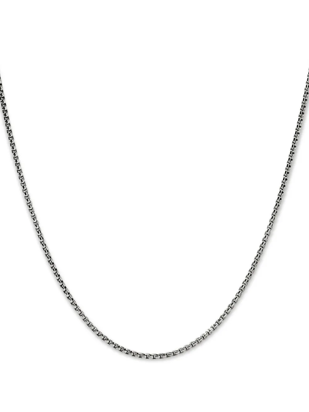 John Hardy ボックスチェーン ネックレス - シルバートーン John Hardy ボックスチェーン ネックレス - シルバートーン