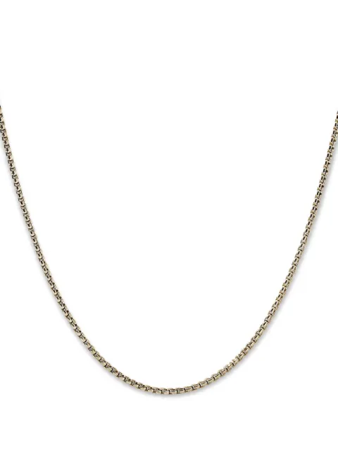 John Hardy 14kt yellow gold box chain necklace