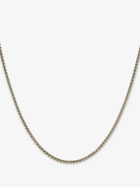 John Hardy 14kt yellow gold box chain necklace