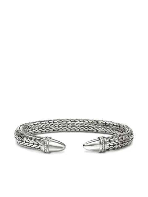 John Hardy brazalete con diseño trenzado