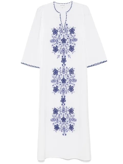 Antik Batik vestido midi con bordado Vahani