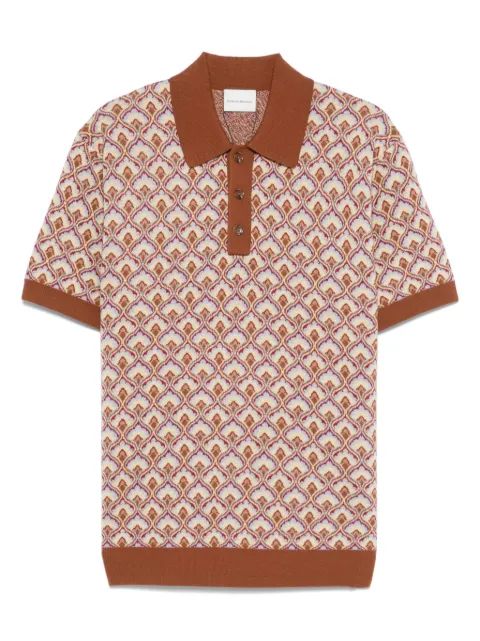 Drôle De Monsieur Le Maille Tapisserie polo shirt