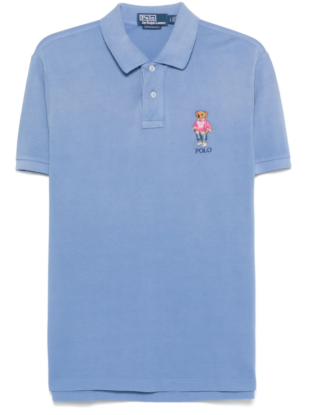 Polo Ralph Lauren قميص بولو بشارة دب بولو | أزرق | Image 1