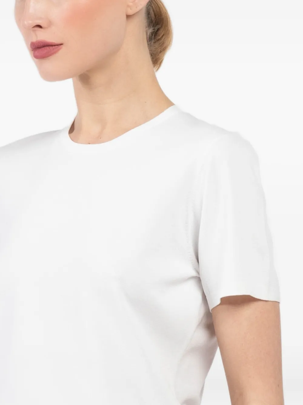 The Garment Basic T-shirt met korte mouwen Wit