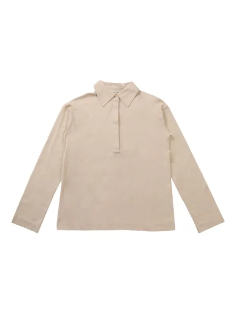 The Row half-front buttoned polo top