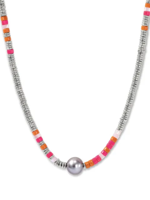 John Hardy collar con cuentas en tono plateado