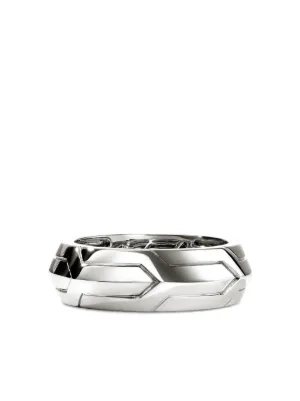 Tom Wood 9K Gold And Sterling Silver Orb Slim Duo Ring | Silver