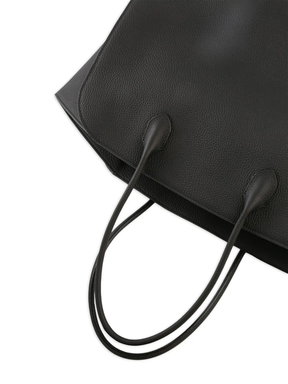 The Row Marlo leather tote bag Zwart
