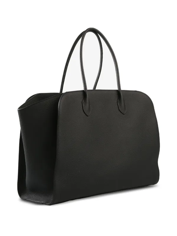 The Row Marlo Leather Tote Bag | ブラック | FARFETCH JP