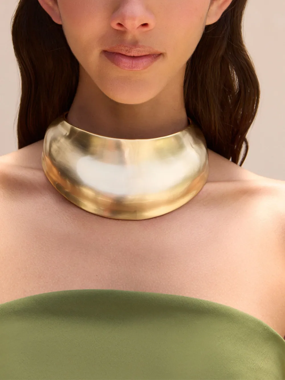 Cult Gaia Ulani Choker Necklace In Gold
