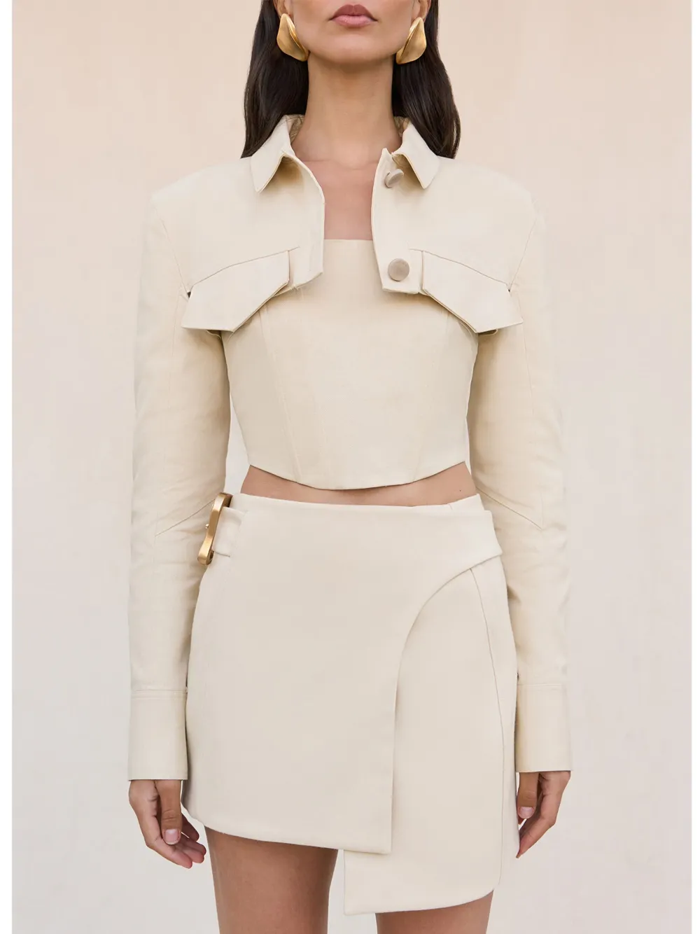 Shop Cult Gaia Kay Skirt In Neutrals