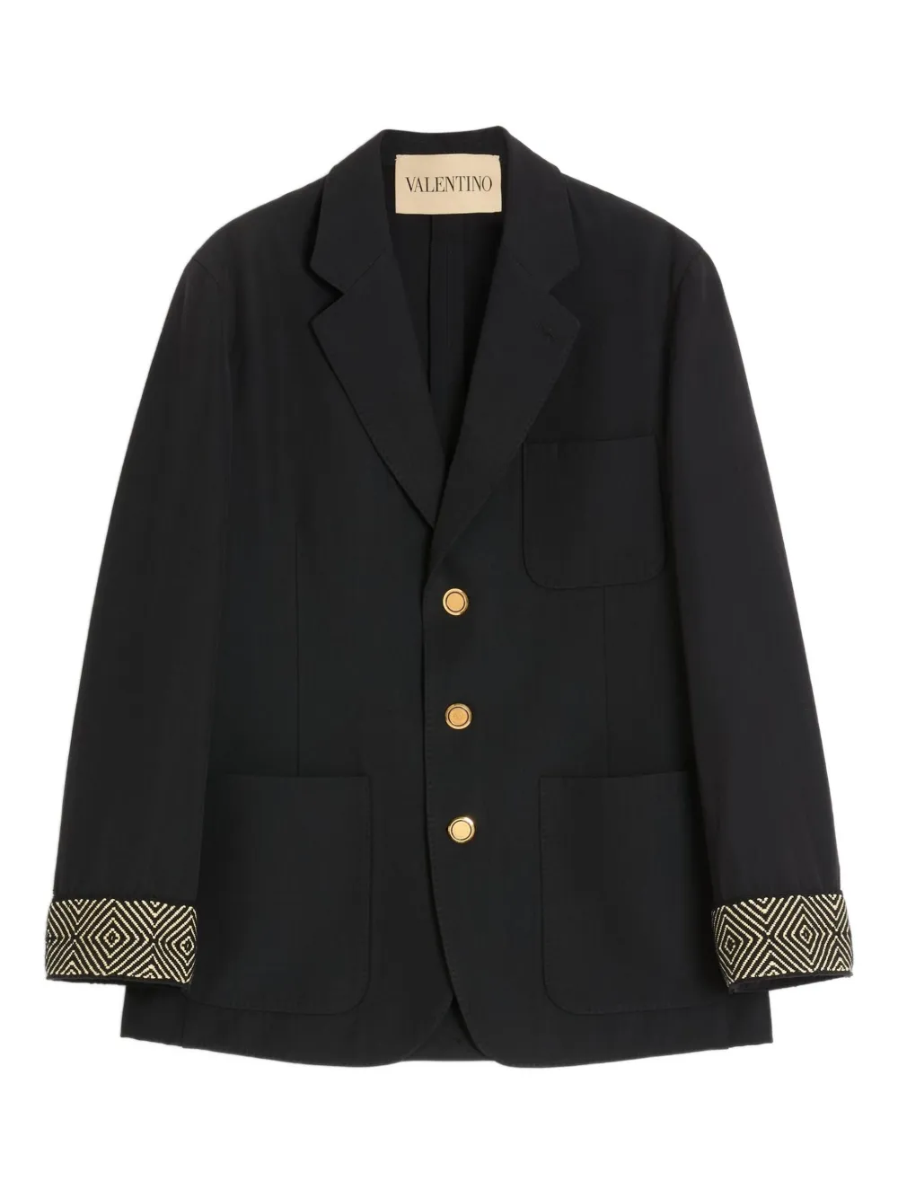 Valentino Garavani Blazer met enkele rij knopen Zwart