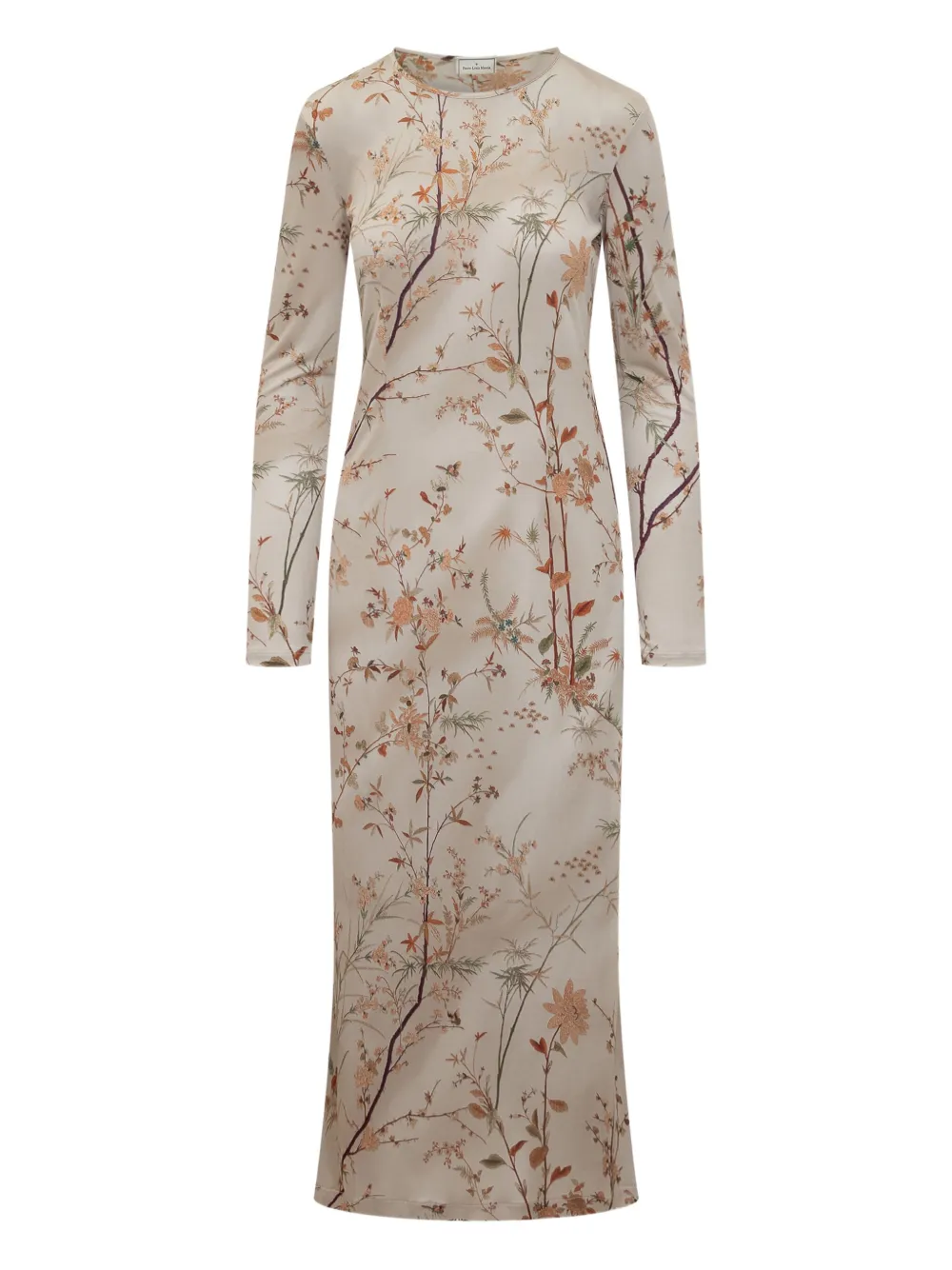 Pierre-Louis Mascia Jurk met bloemenprint Beige