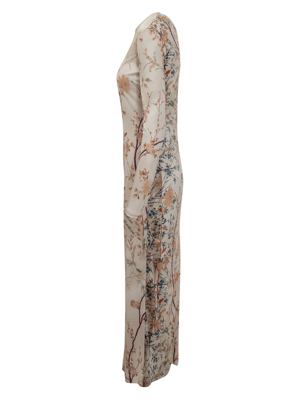 Pierre-Louis Mascia Jurk met bloemenprint Beige