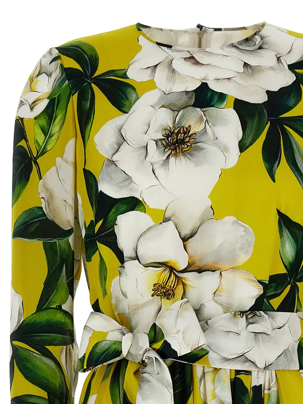 Dolce & Gabbana Jurk met bloemenprint Groen