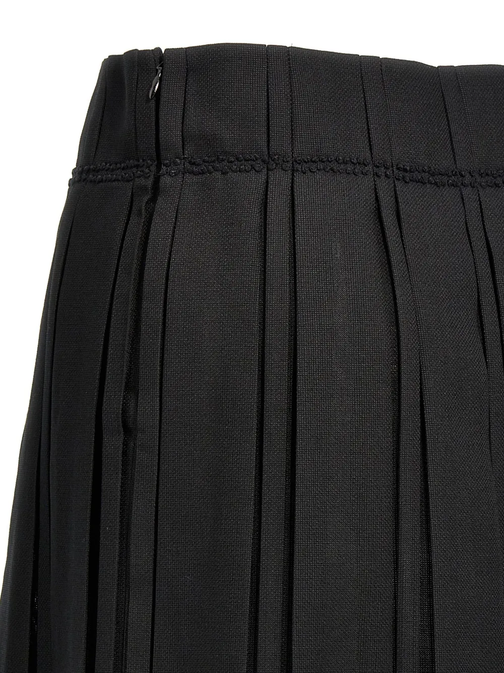 Jil Sander Midi-plooirok Zwart