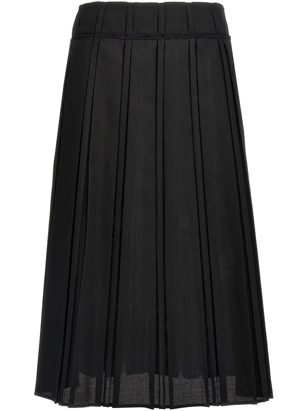 Jil Sander pleated midi skirt | Black | Image 1