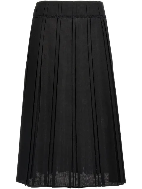 Jil Sander pleated midi skirt
