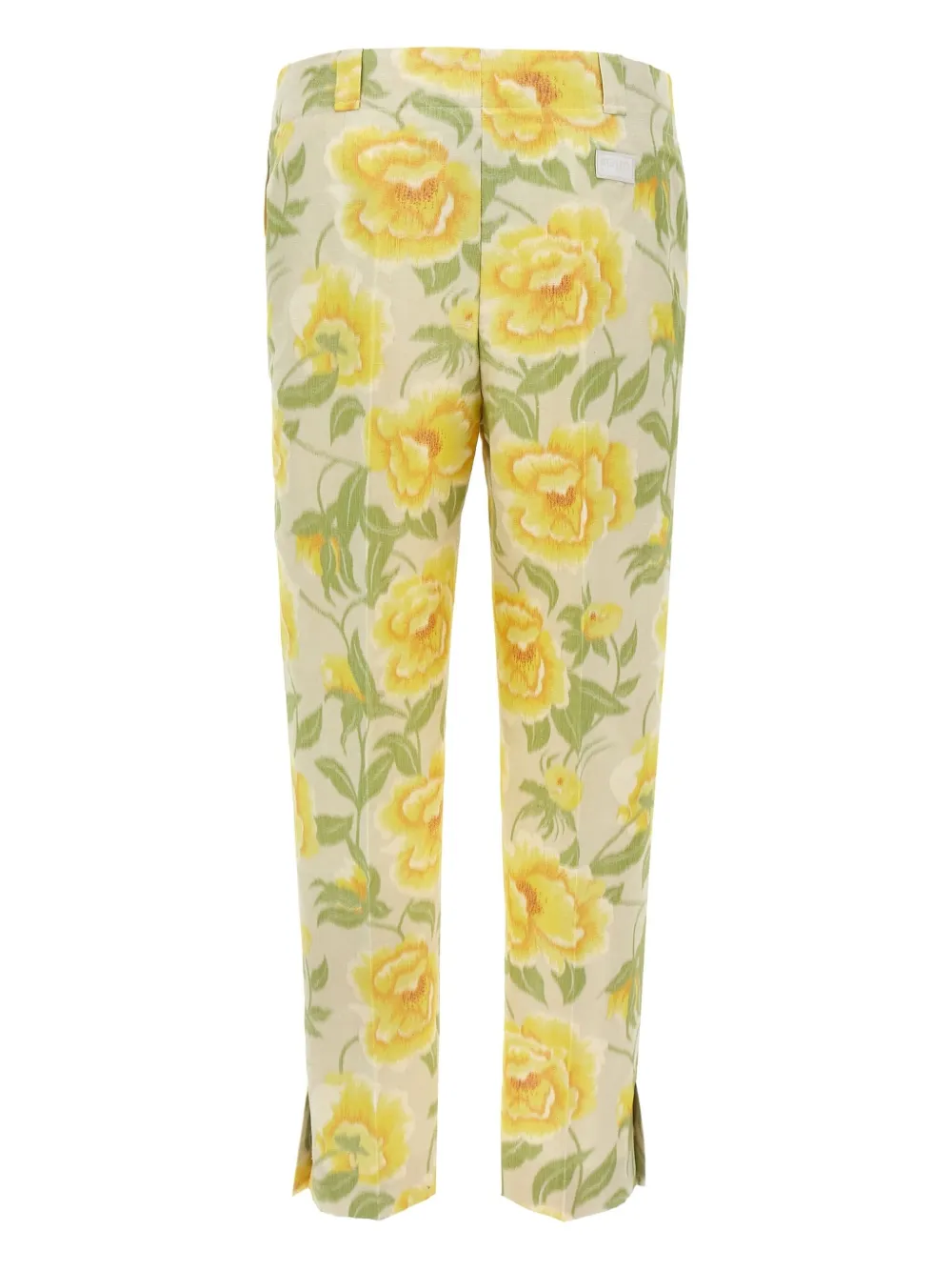 Kenzo Peonies-print trousers - Beige