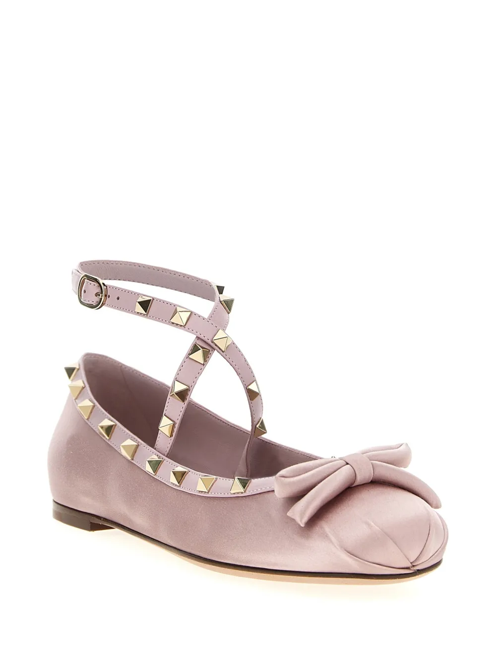 Valentino Garavani Rockstud ballerinas - Roze