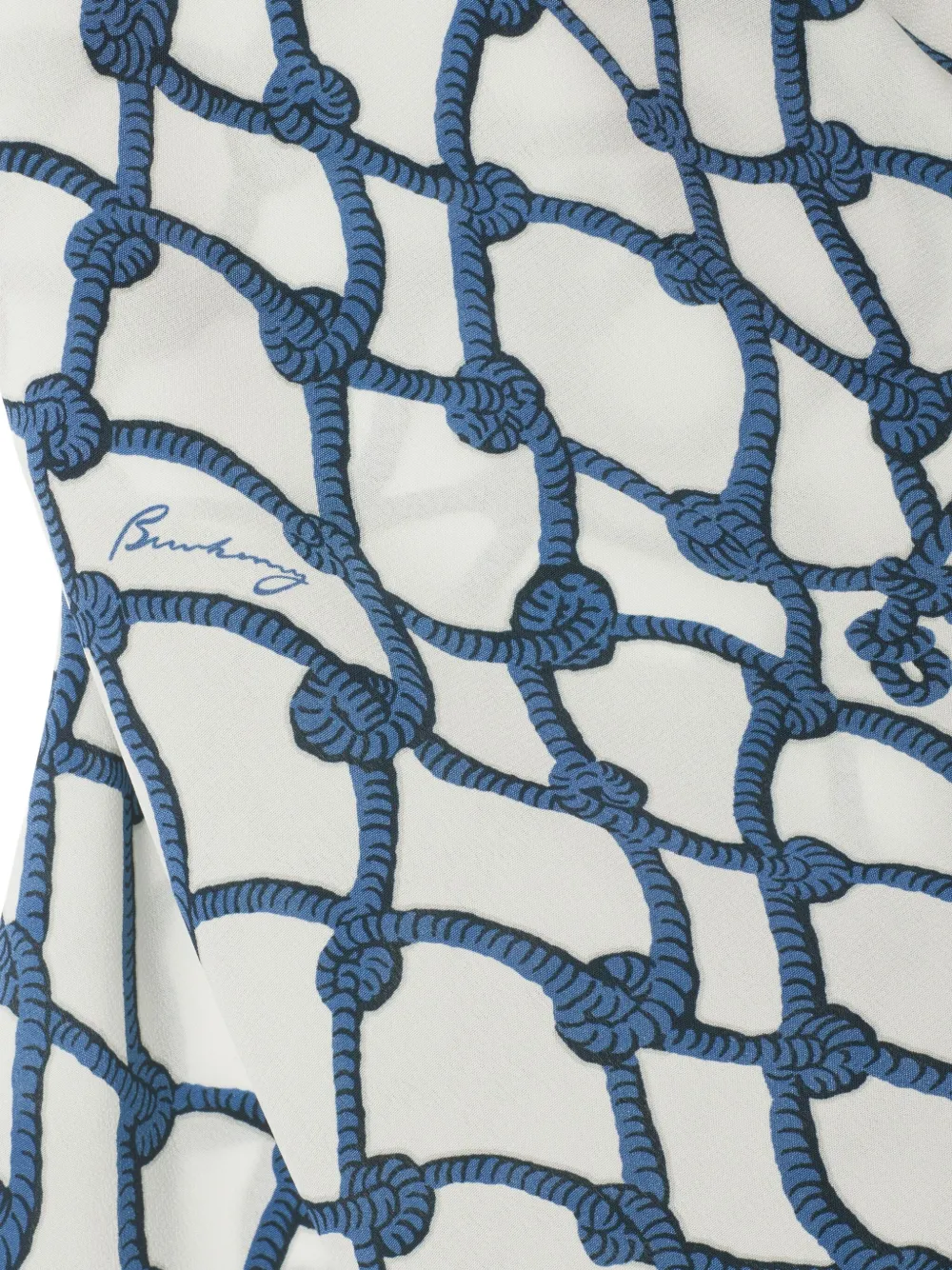 Burberry Zijden top Blauw