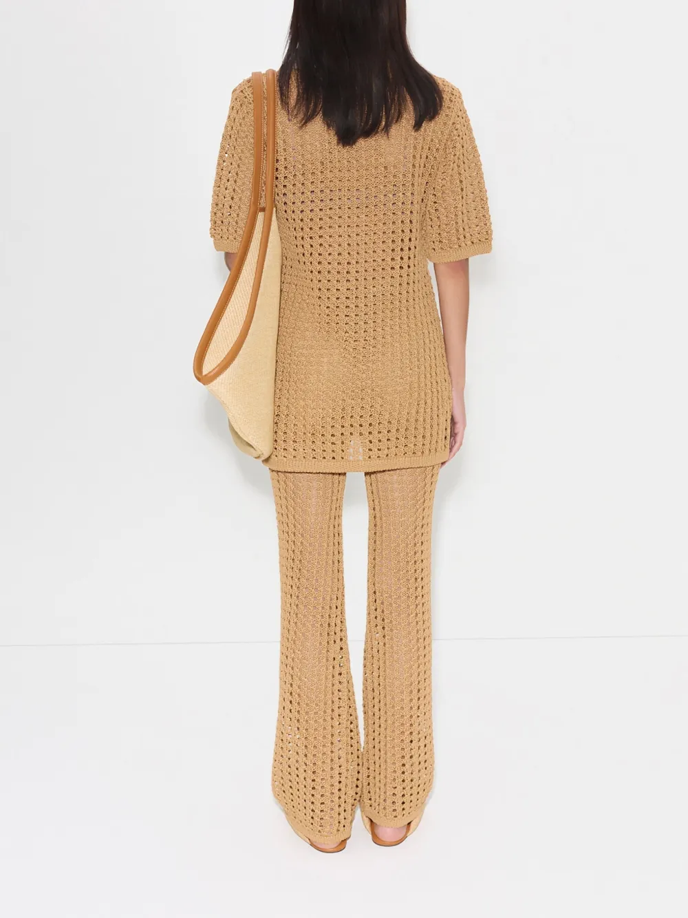 Simon Miller Brisas gehaakte broek Beige