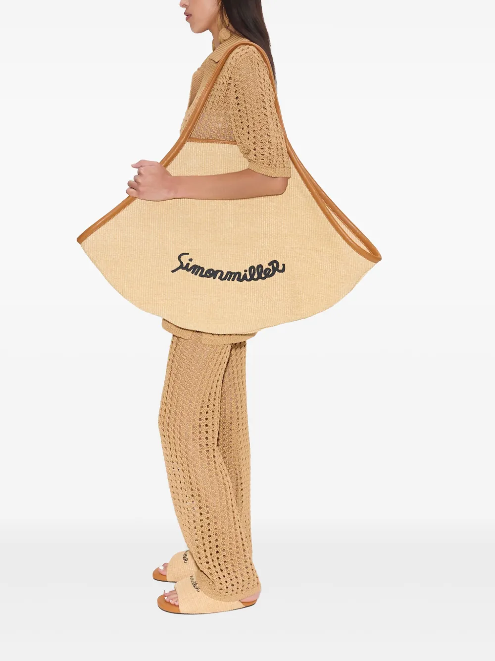 simonmiller Simon Miller Brisas gehaakte broek - Beige