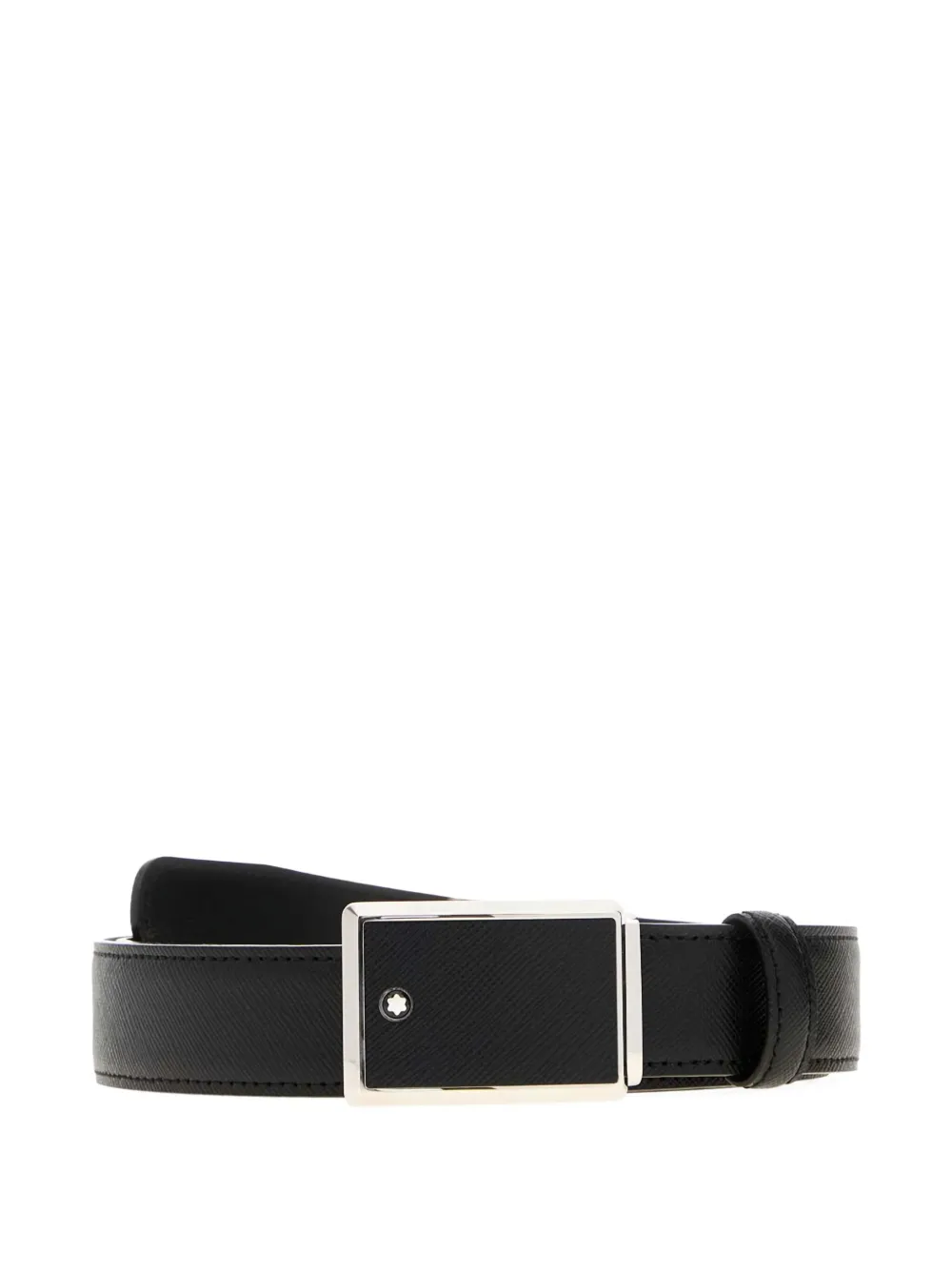 Montblanc Saffiano-leather belt Zwart