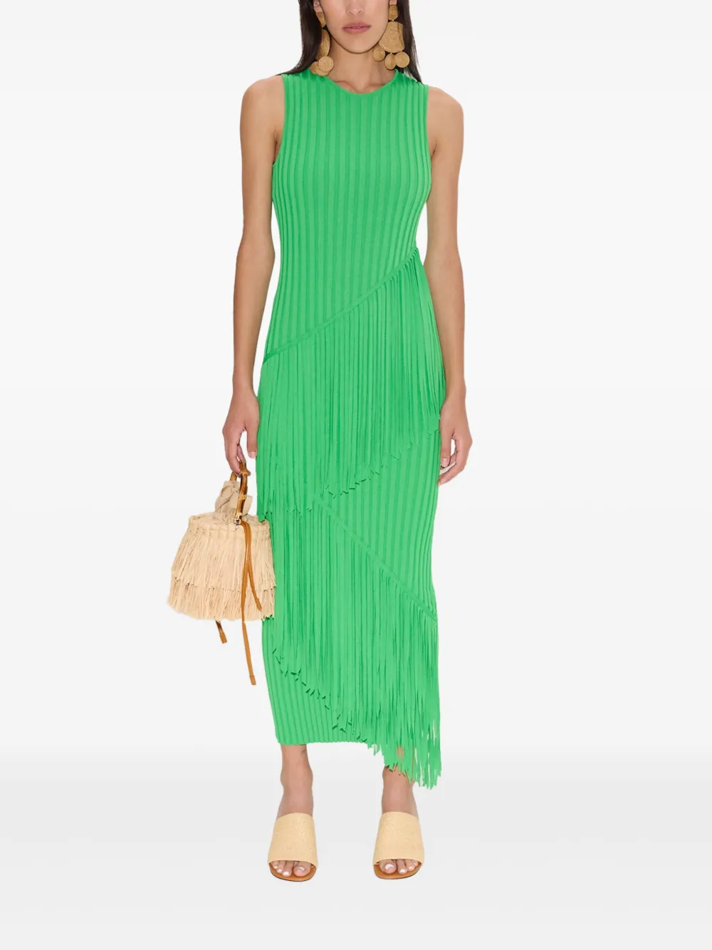Simon Miller Spiral midi-jurk - Groen