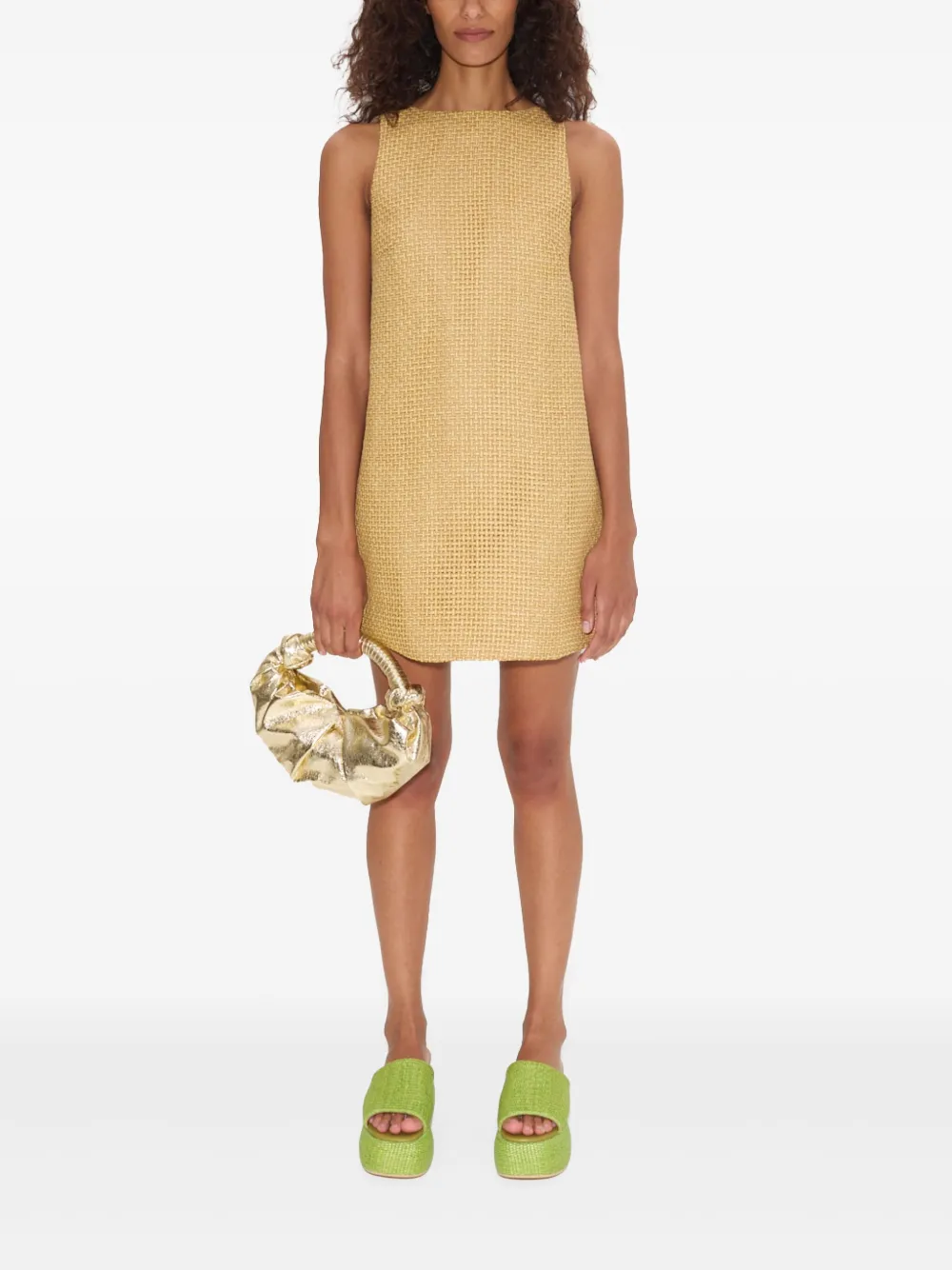 Simon Miller Sina raffia mini-jurk - Beige