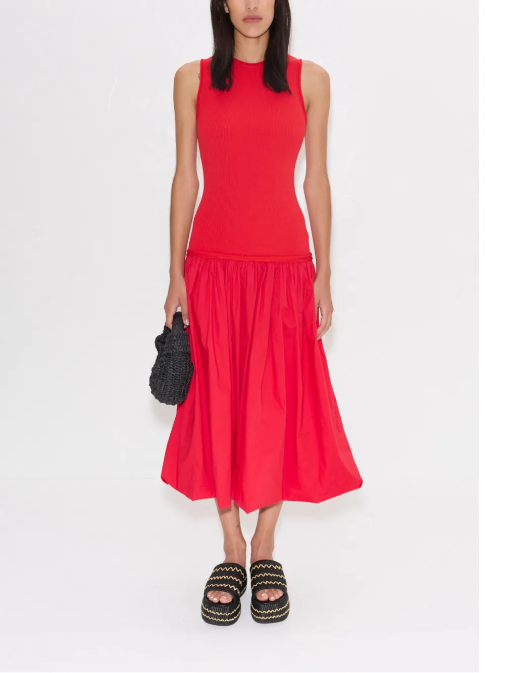 Simon Miller Yanez poplin midi dress - Rood