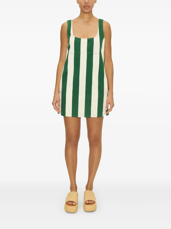 Simon Miller Sahara Striped Denim Dress | Green | FARFETCH OM Simon Miller Sahara Striped Denim Dress | Green | FARFETCH OM