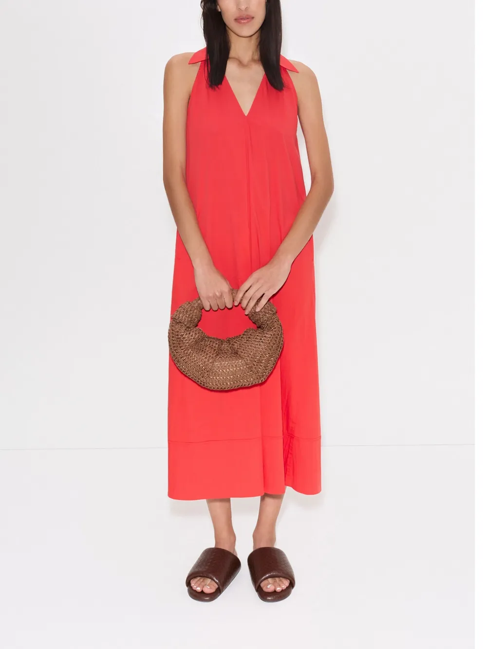 Simon Miller Nava poplin midi dress - Rood