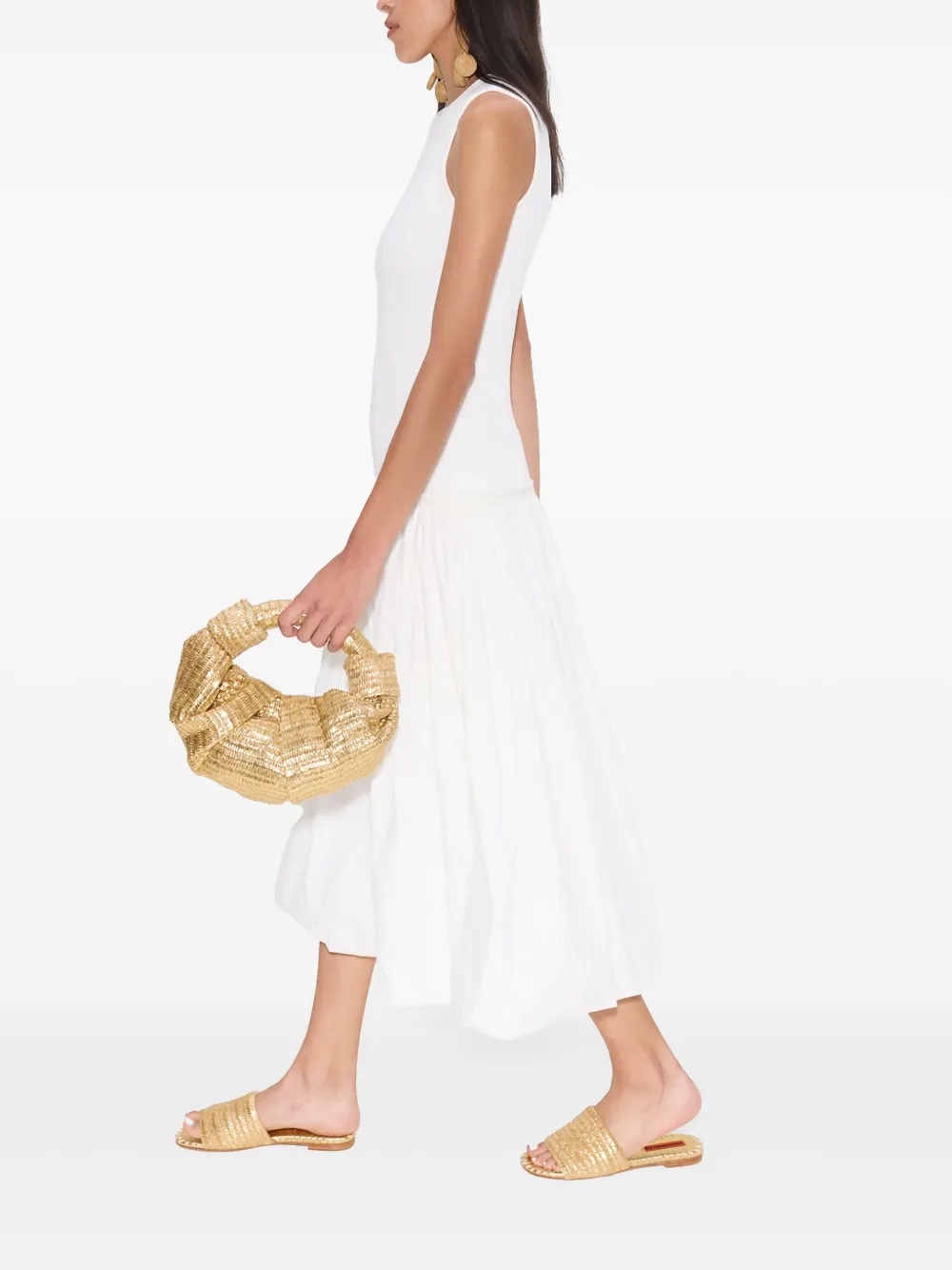  Simon Miller Yanez Poplin Midi Dress - White 