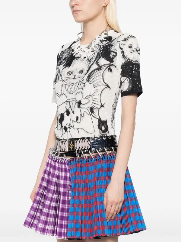Chopova Lowena Cat Consort short-sleeved Top | White